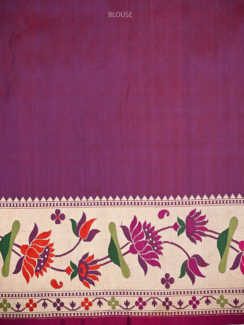 Blue Booti Paithani Katan Silk Handloom Banarasi Saree - Sacred Weaves