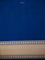 Blue Meenakari Boota Katan Silk Handloom Banarasi Saree - Sacred Weaves