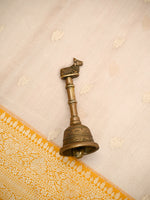 Beige Booti Organza Tissue Silk Handloom Banarasi Saree - Sacred Weaves