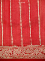 Beige Booti Organza Tissue Silk Handloom Banarasi Saree - Sacred Weaves