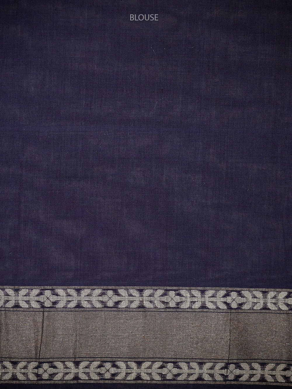 Blue Jaal Cotton Silk Handloom Banarasi Saree - Sacred Weaves