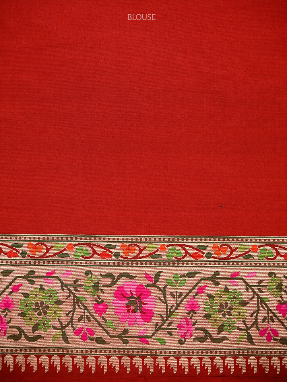 Blue Booti Paithani Katan Silk Handloom Banarasi Saree - Sacred Weaves