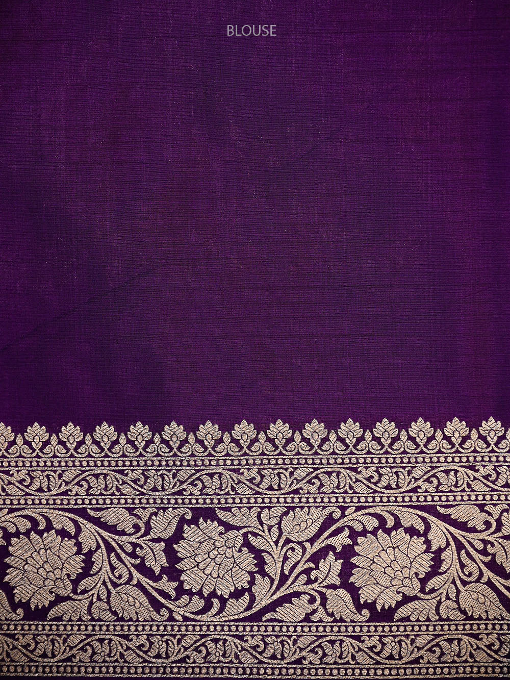 Dark Purple Uppada Zari Jaal Katan Silk Handloom Banarasi Saree - Sacred Weaves