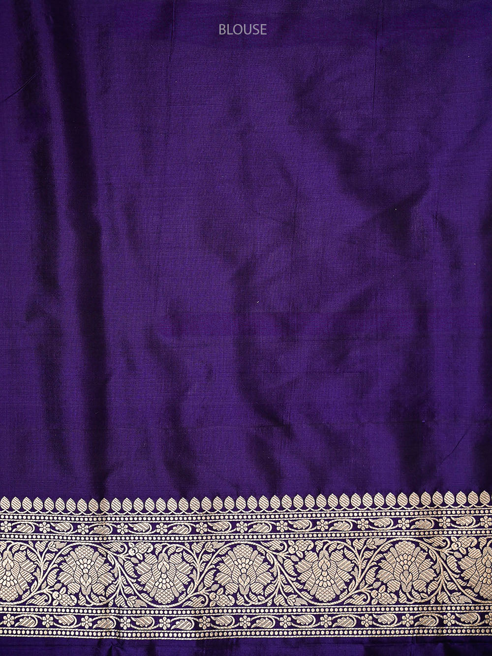 Purple Zari Jaal Uppada Katan Silk Handloom Banarasi Saree - Sacred Weaves