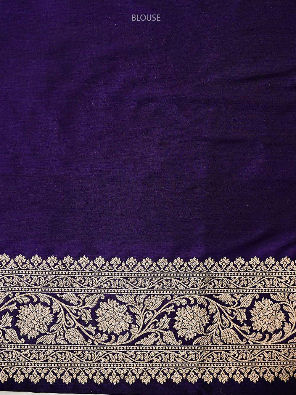 Purple Floral Zari Jaal Uppada Katan Silk Handloom Banarasi Saree - Sacred Weaves