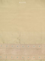 Beige Meenakari Silk Handloom Banarasi Lehenga