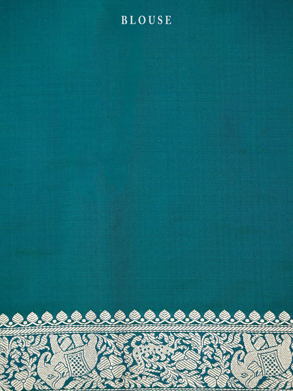 Green Royal Blue Shikargah Katan Silk Handloom Banarasi Saree - Sacred Weaves