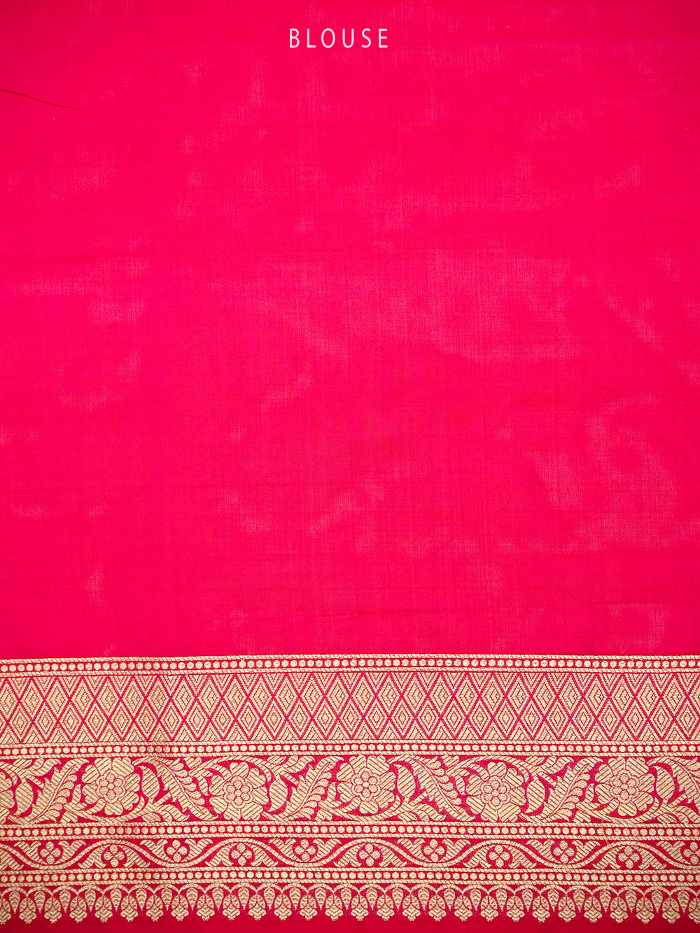 Dark Pink Uppada Katan Silk Handloom Banarasi Saree - Sacred Weaves
