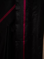 Black Konia Satin Silk Handloom Banarasi Saree