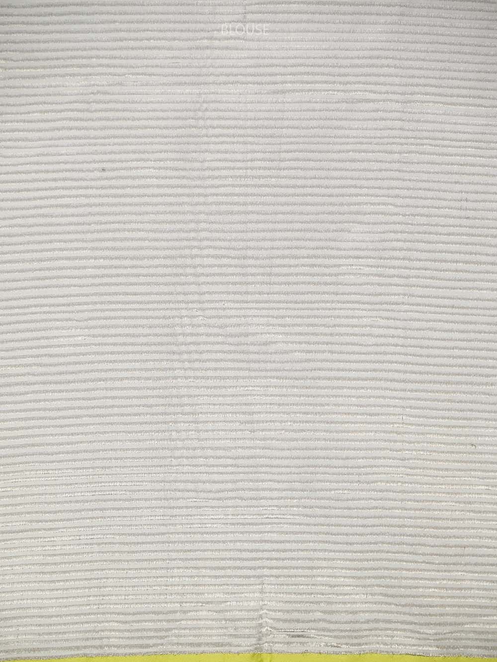 White Satin Tanchoi Handloom Banarasi Saree - Sacred Weaves