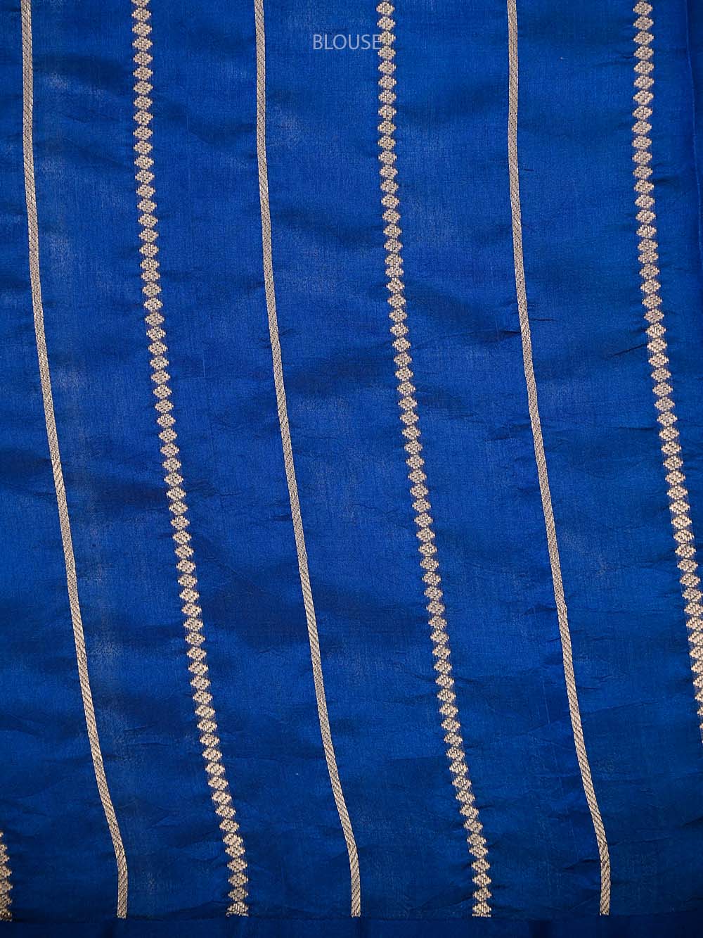 Blue Boota Katan Silk Handloom Banarasi Saree - Sacred Weaves