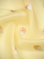 Yellow Boota Organza Handloom Banarasi Saree - Sacred Weaves
