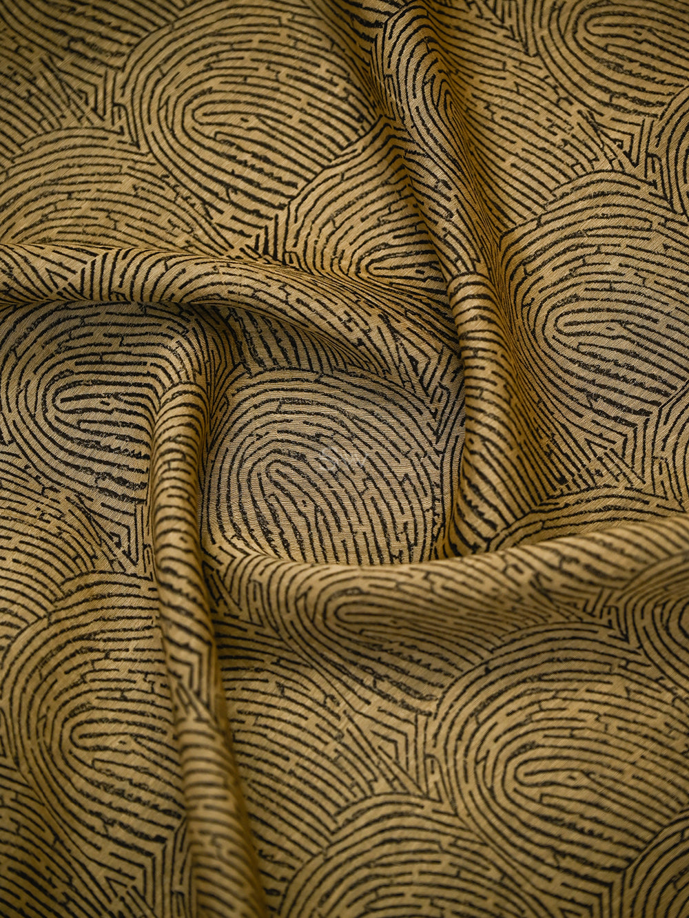 Black Printed Cotton Silk Handloom Banarasi Suit - Sacred Weaves