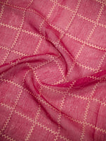 Magenta Printed Cotton Silk Handloom Banarasi Suit - Sacred Weaves