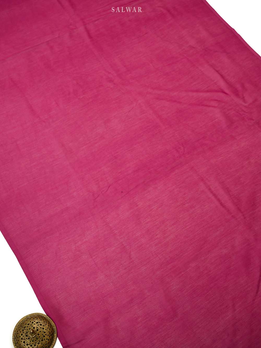 Magenta Printed Cotton Silk Handloom Banarasi Suit - Sacred Weaves