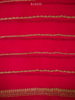 Cream Boota Organza Silk Handloom Banarasi Saree - Sacred Weaves