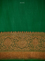 Maroon Organza Silk Handloom Banarasi Saree - Sacred Weaves
