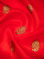 Red Organza Silk Handloom Banarasi Saree - Sacred Weaves