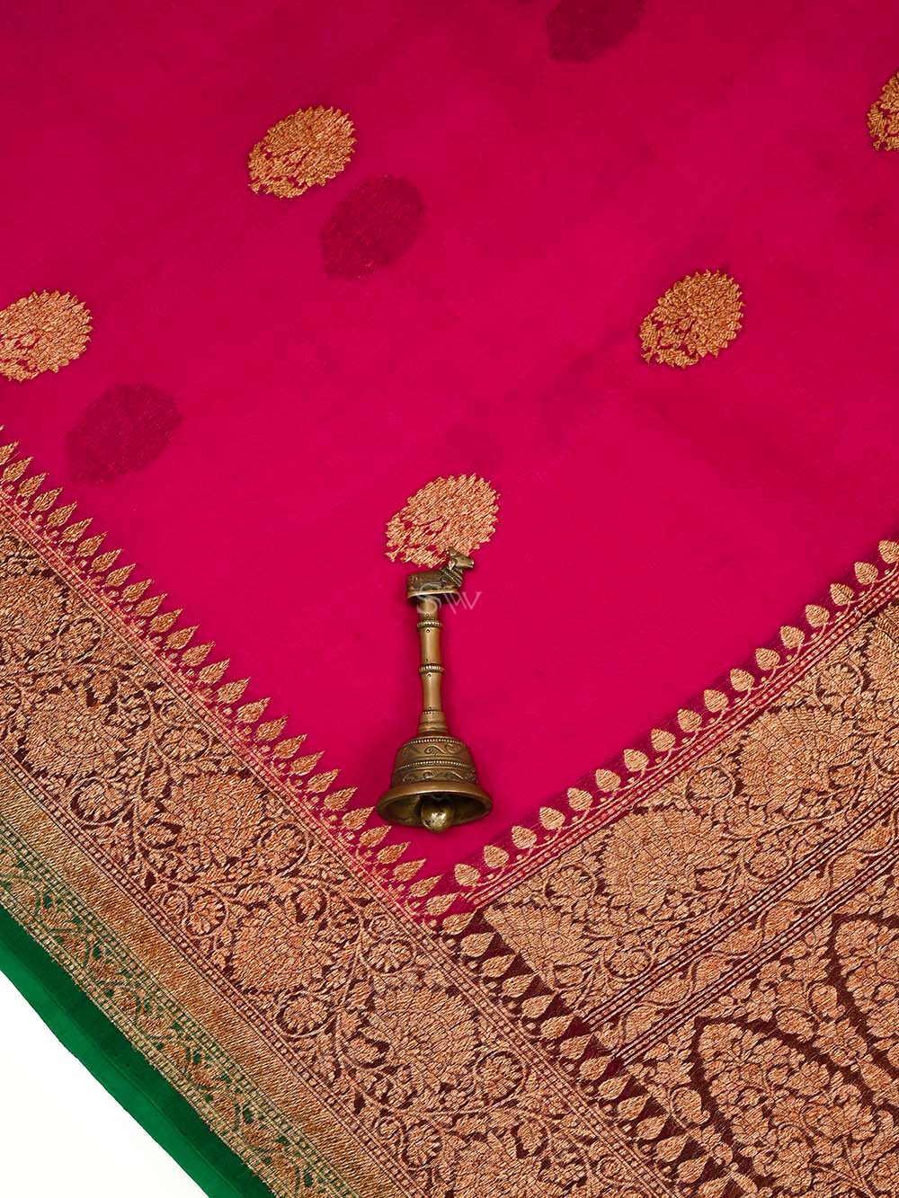 Dark Magenta Organza Silk Handloom Banarasi Saree - Sacred Weaves