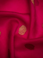 Dark Magenta Organza Silk Handloom Banarasi Saree - Sacred Weaves