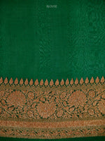 Dark Magenta Organza Silk Handloom Banarasi Saree - Sacred Weaves
