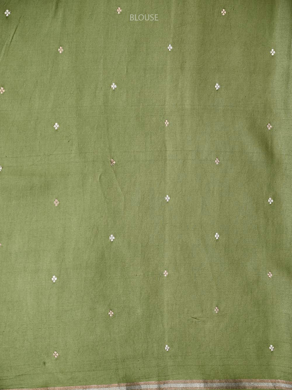 Pista Green Boota Satin Silk Handloom Banarasi Saree - Sacred Weaves