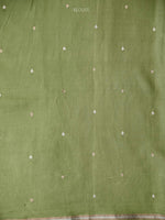 Pista Green Boota Satin Silk Handloom Banarasi Saree - Sacred Weaves
