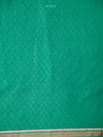 Sea Green Booti Satin Silk Handloom Banarasi Saree - Sacred Weaves