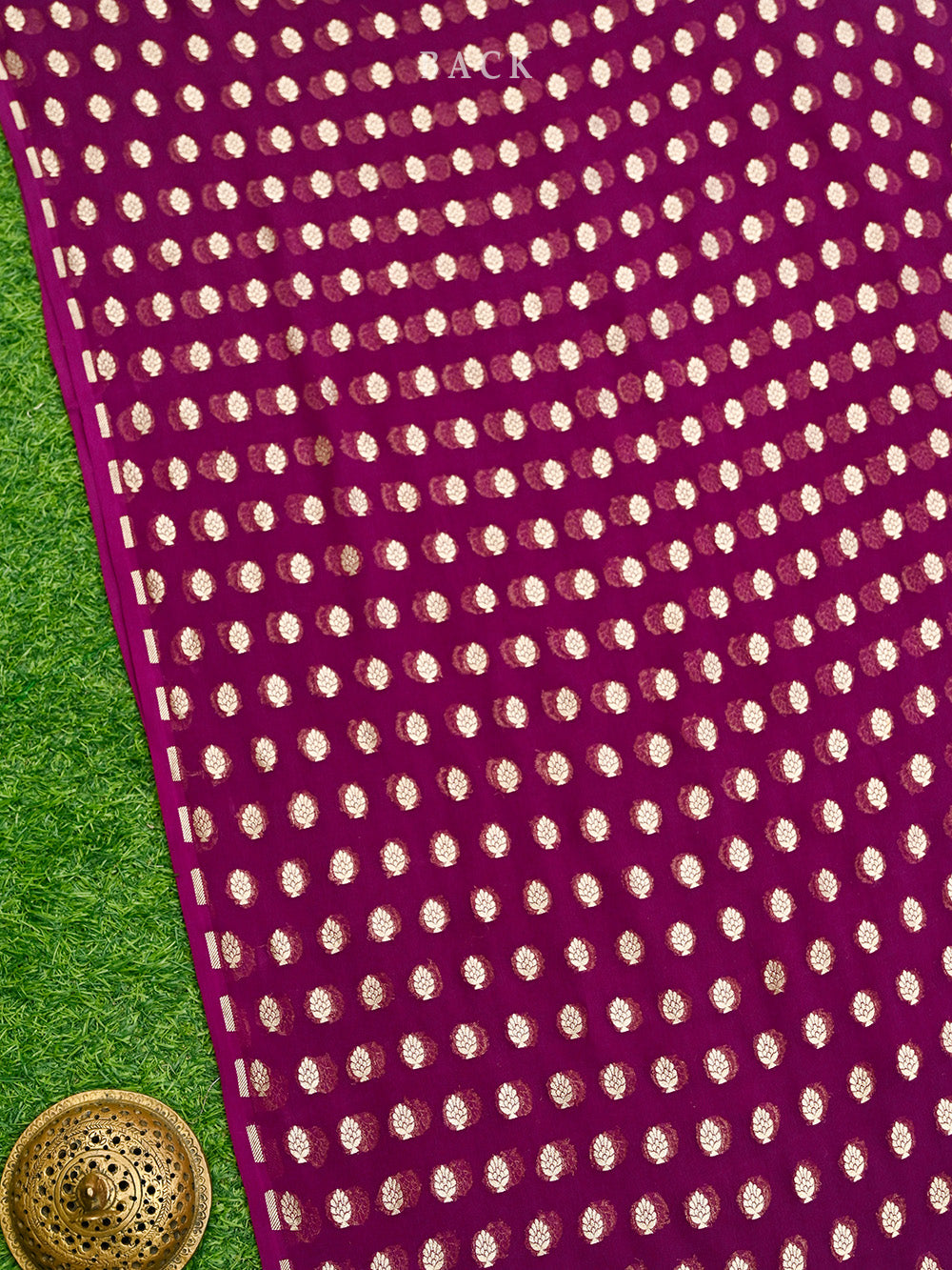 Wine Rangkat Khaddi Georgette Handloom Banarasi Suit - Sacred Weaves
