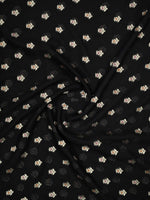 Black Meenakari Khaddi Georgette Handloom Banarasi Suit - Sacred Weaves