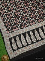 Black Meenakari Khaddi Georgette Handloom Banarasi Suit - Sacred Weaves