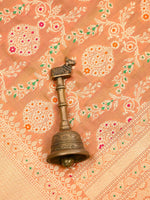 Orange Pink Meenakari Jaal Katan Silk Handloom Banarasi Dupatta - Sacred Weaves