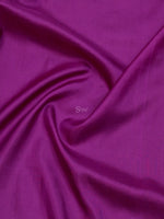 Purple Plain Katan Silk Handloom Banarasi Saree - Sacred Weaves