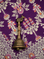 Purple Meenakari Khaddi Georgette Handloom Banarasi Suit - Sacred Weaves