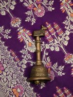Purple Meenakari Khaddi Georgette Handloom Banarasi Suit - Sacred Weaves
