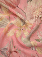 Peach Booti Khaddi Georgette Handloom Banarasi Suit - Gift Box - Sacred Weaves