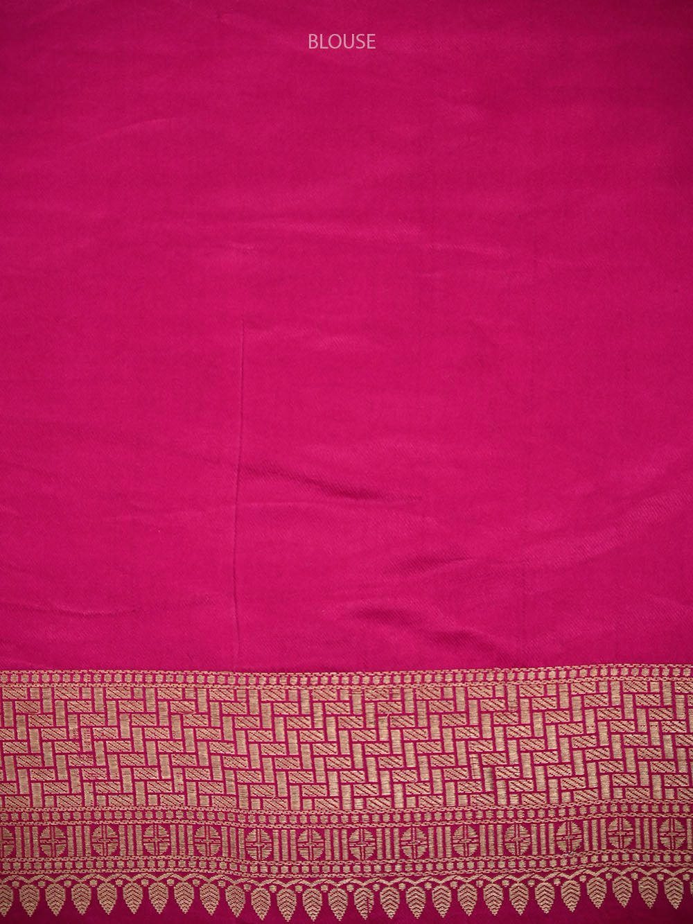 Dark Pink Sona Roopa Boota Satin Silk Handloom Banarasi Saree - Sacred Weaves