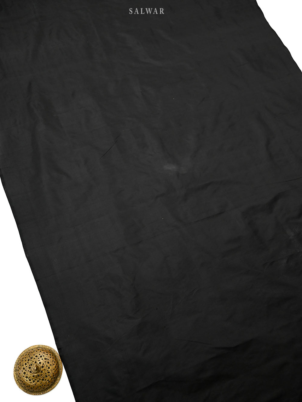 Black Booti Katan Silk Handloom Banarasi Suit - Sacred Weaves