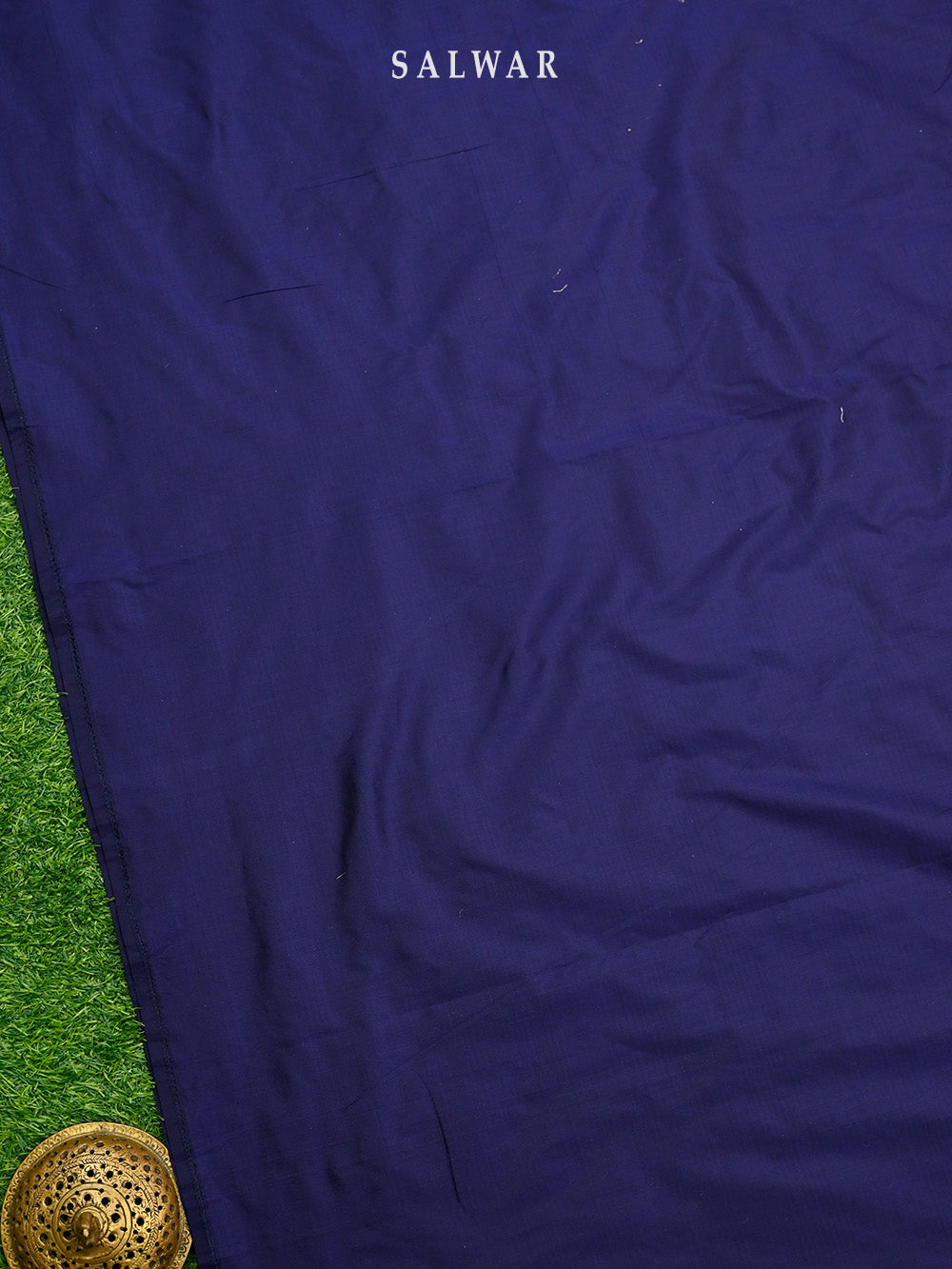 Blue Meenakari Booti Katan Silk Handloom Banarasi Suit - Sacred Weaves