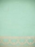 Pastel Green Organza Handloom Banarasi Saree - Sacred Weaves