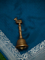 Midnight Blue Satin Tanchoi Handloom Banarasi Saree - Sacred Weaves