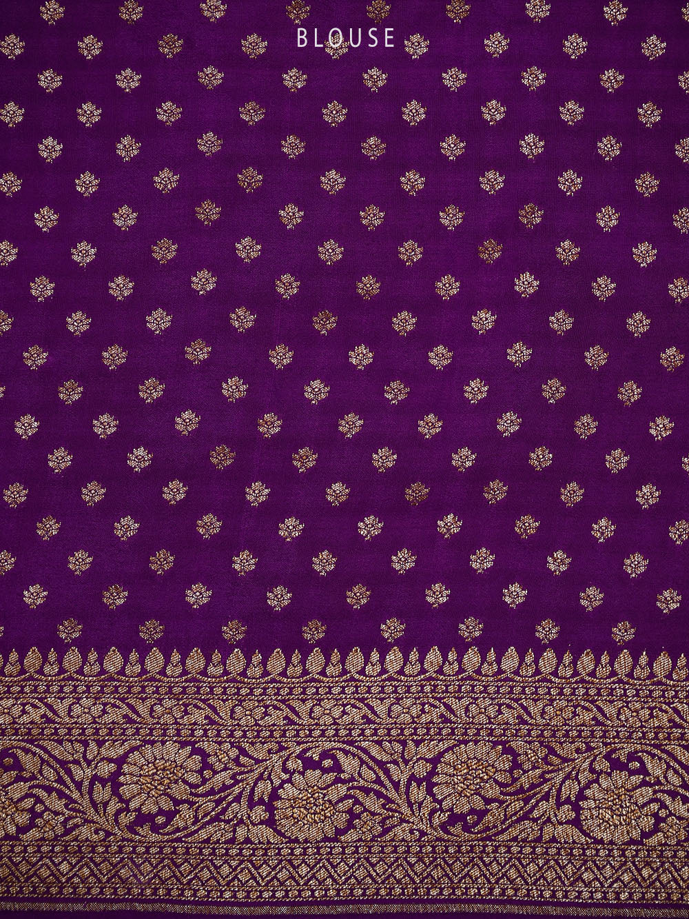 Purple Jaal Crepe Silk Handloom Banarasi Saree - Sacred Weaves