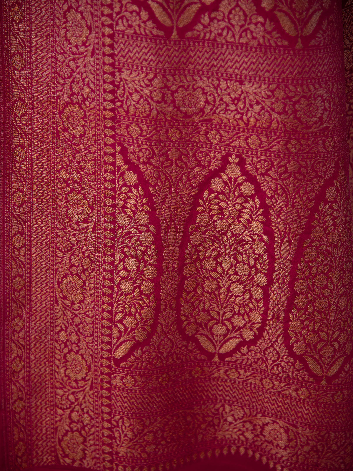 Dusky Pink Jaal Crepe Silk Handloom Banarasi Saree - Sacred Weaves