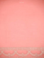 Pastel Pink Organza Handloom Banarasi Saree - Sacred Weaves