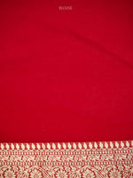 Cream Booti Khaddi Georgette Handloom Banarasi Saree - Sacred Weaves