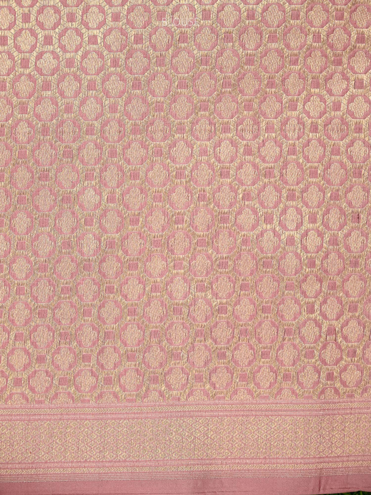 Pink Silk Handloom Banarasi Lehenga - Sacred Weaves