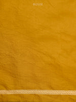 Mustard Katan Silk Brocade Handloom Banarasi Saree - Sacred Weaves