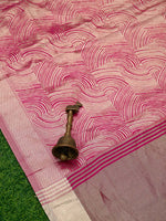 Magenta Tissue Brocade Handloom Banarasi Saree - Sacred Weaves