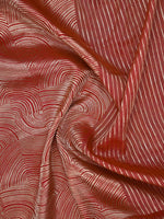 Red Tissue Brocade Handloom Banarasi Saree - Sacred Weaves