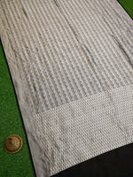 Black Silk Brocade Handloom Banarasi Saree